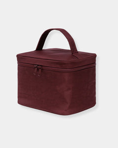 LARGE COSMETIC CASE - MAHOGANY