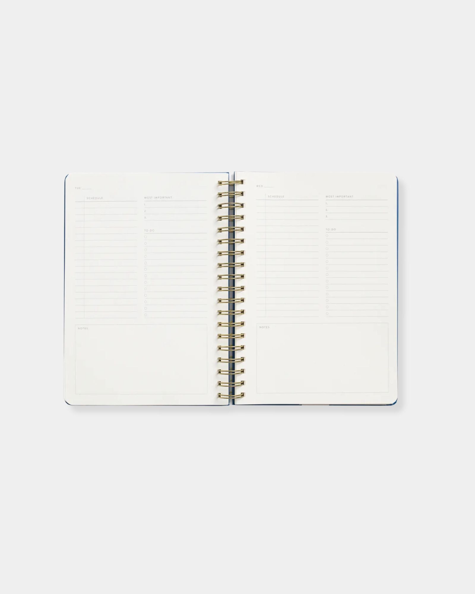 BOLD UNDATED DAILY PLANNER