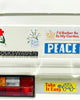 YELLOW PEACE - BUMPER MAGNET