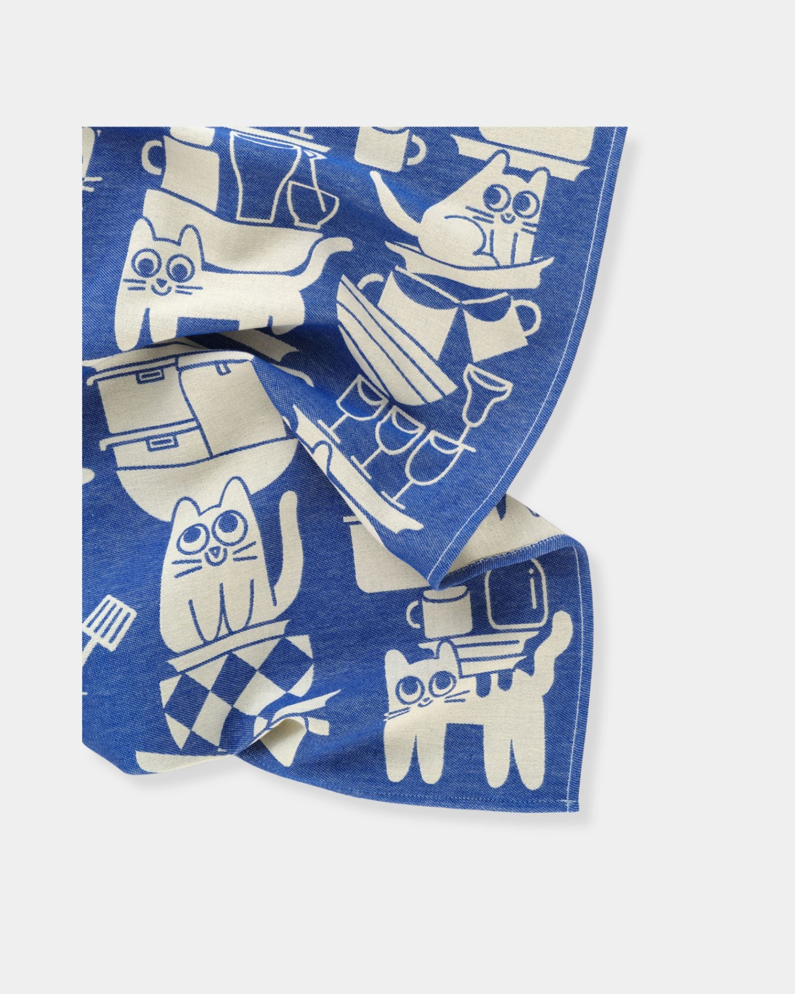 KITCHEN CATS - WOVEN COTTON TEA TOWEL