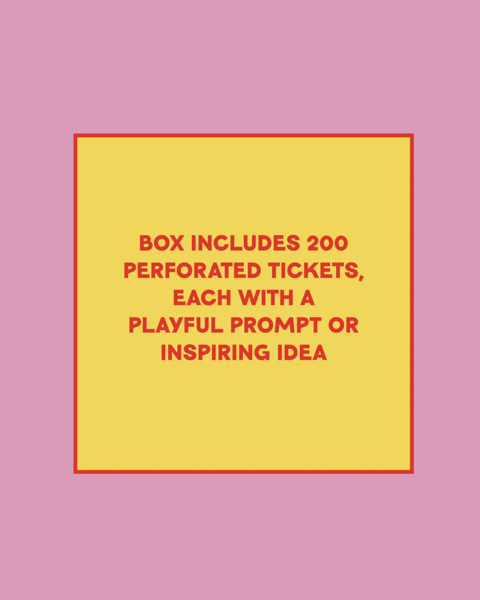 CREATIVITY - TAKE A TICKET