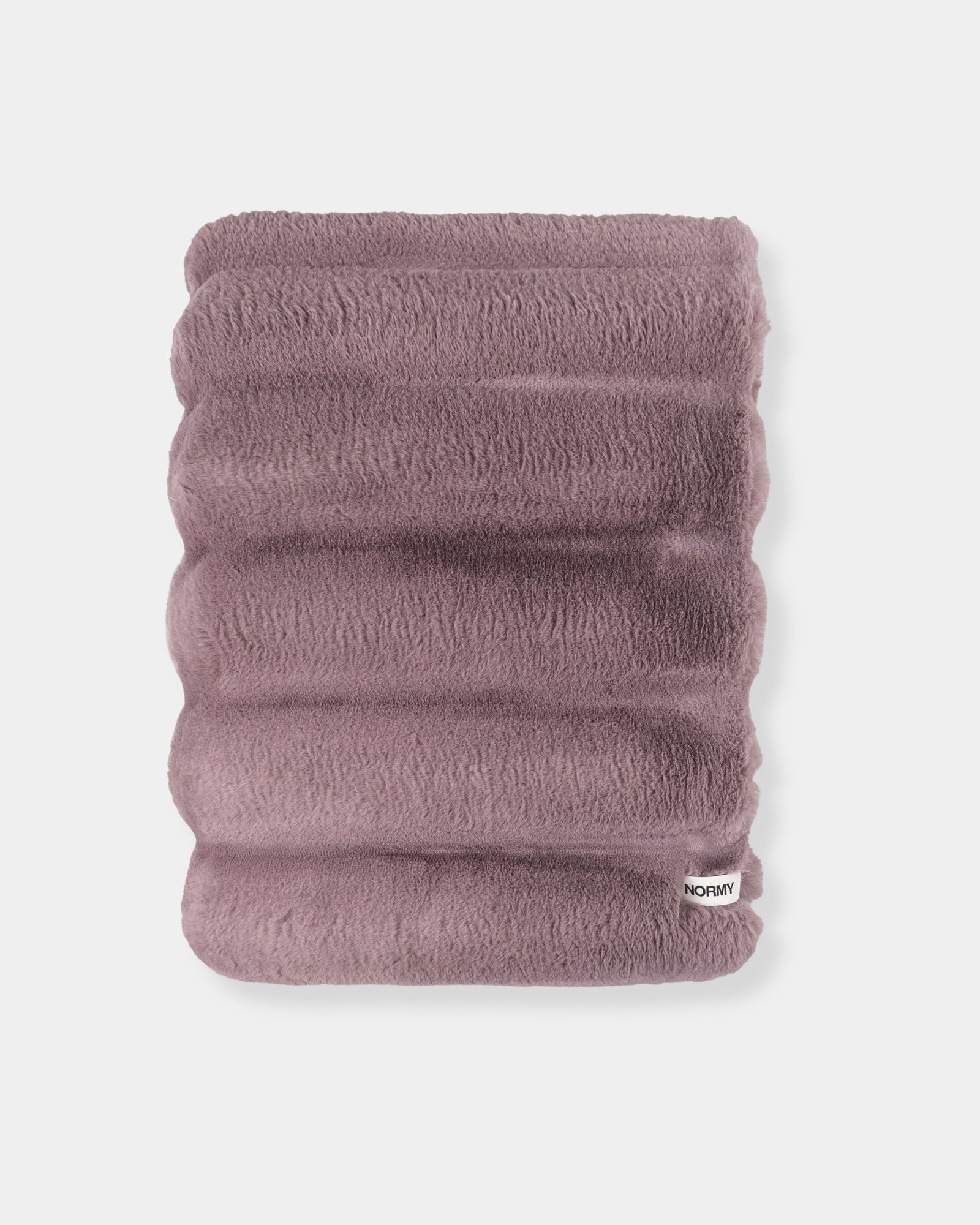 DIMENSIONAL FAUX FUR BLANKET - LILAC