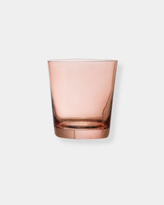 12oz PINK LOWBALL DRINKING GLASS