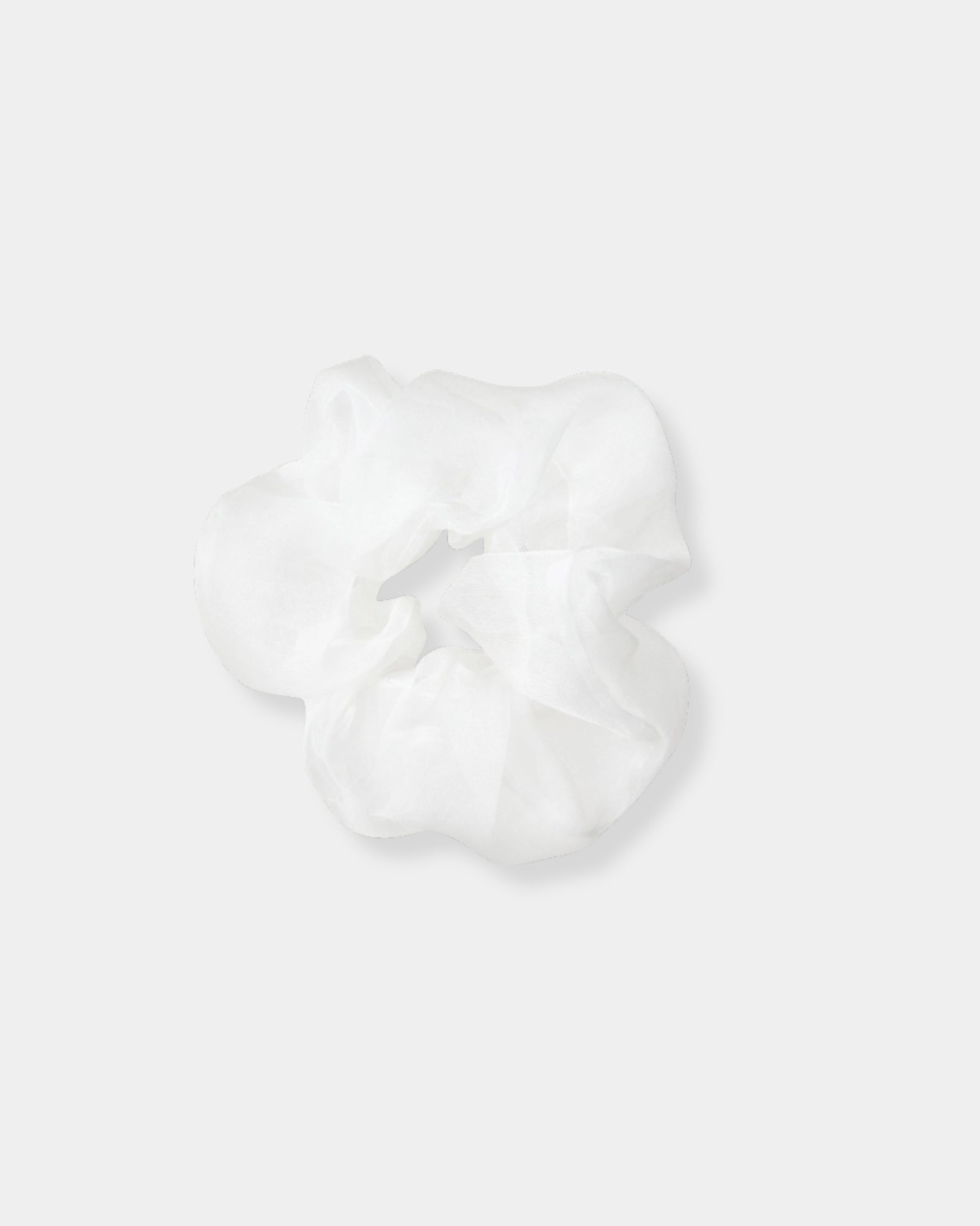 WHITE - STATEMENT SCRUNCHIE