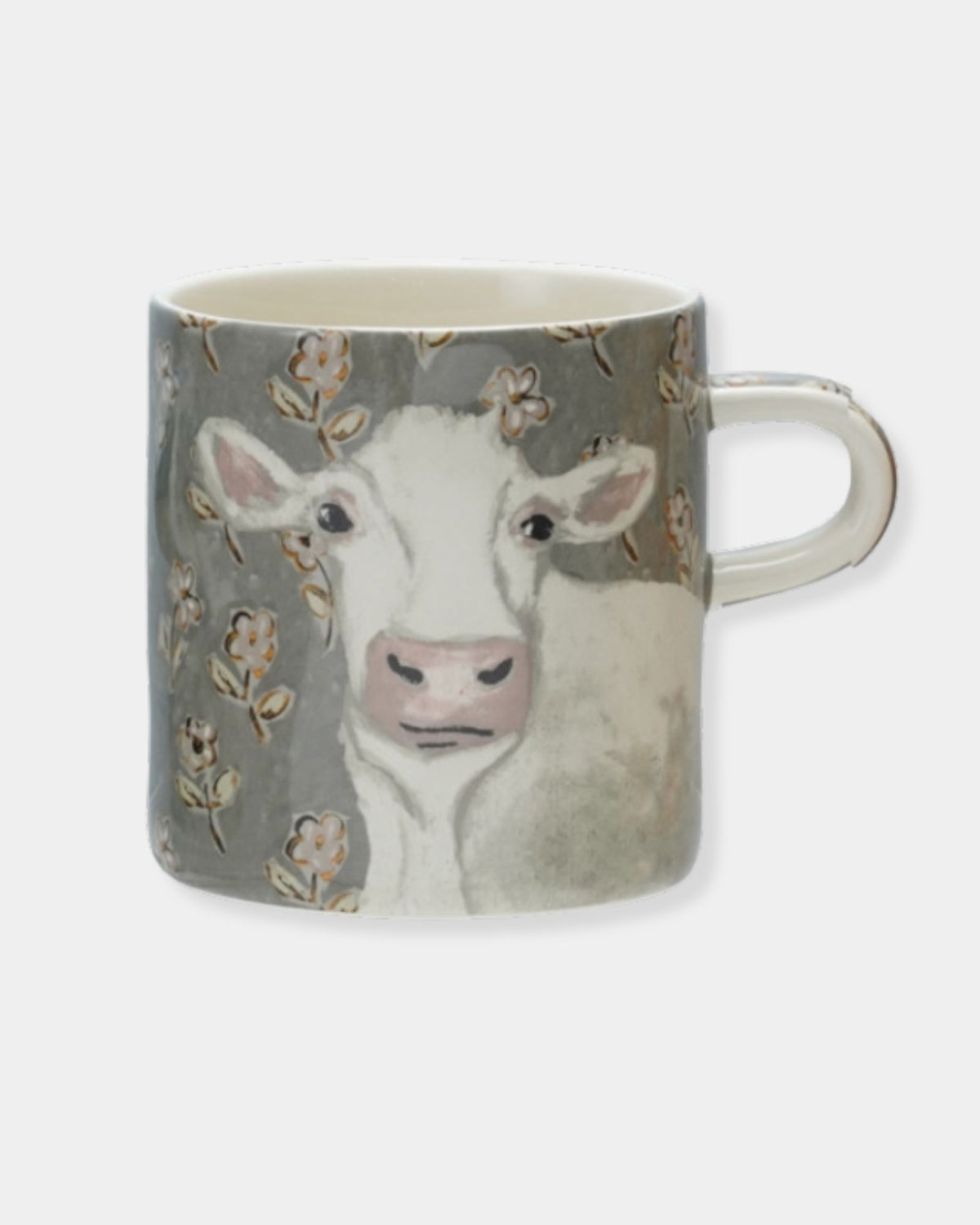 COW STONEWARE MUG 16oz