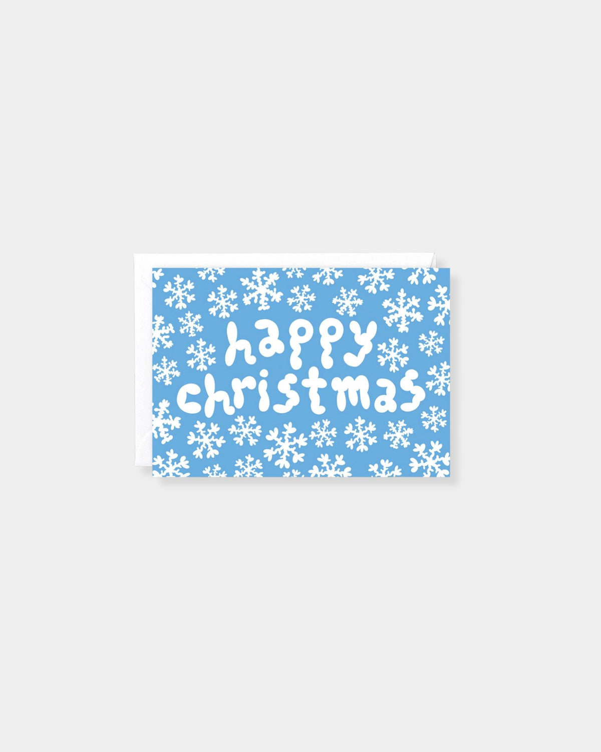 HAPPY CHRISTMAS SNOWFLAKES - CARD