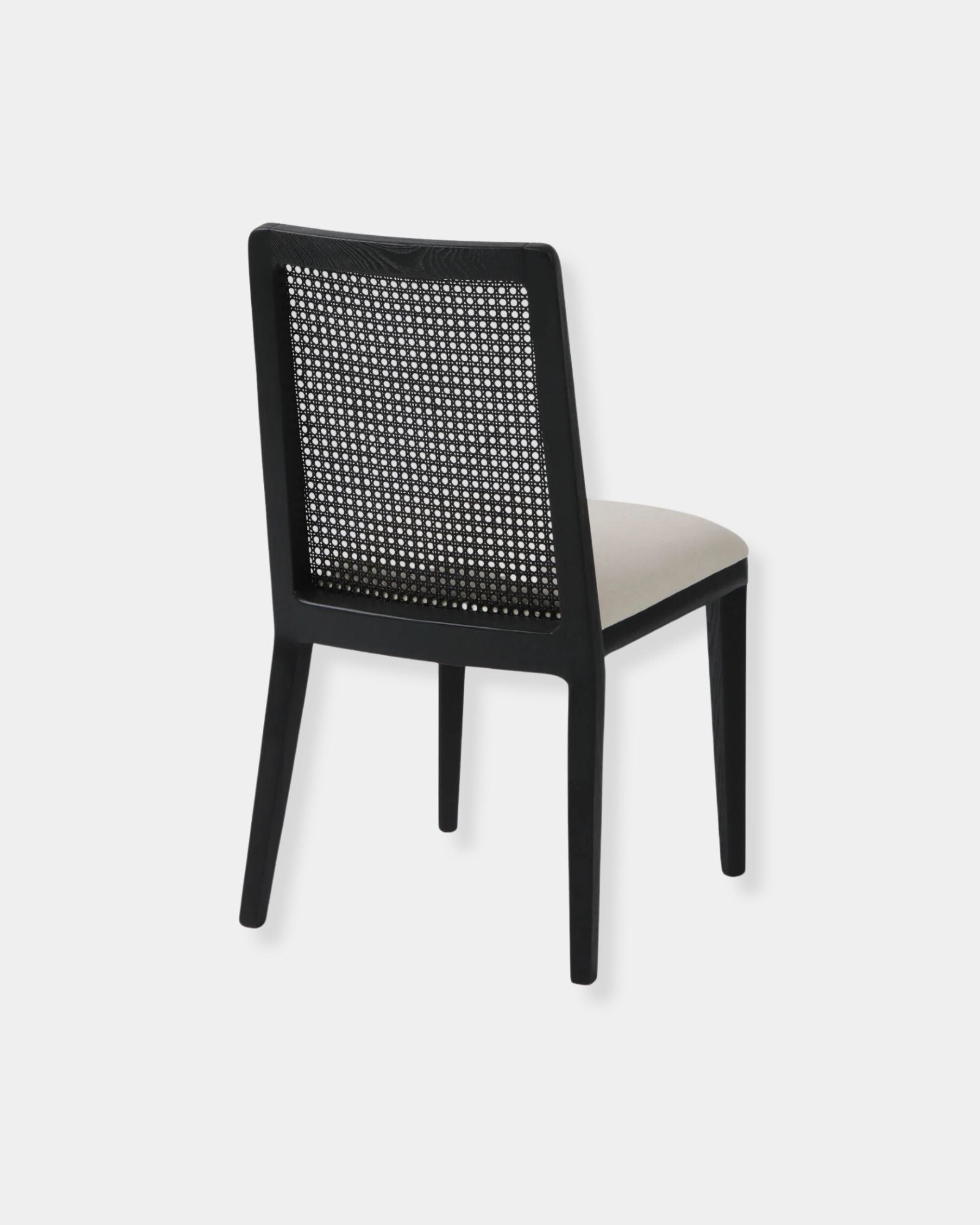 CANE CHAIR - OYSTER BLACK