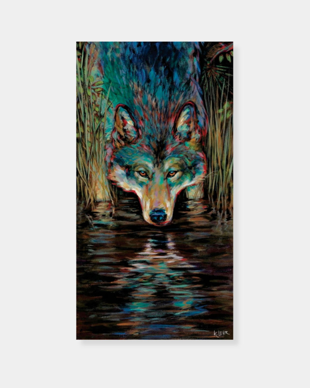 GREY WOLF - 8"x16" ACRYLIC