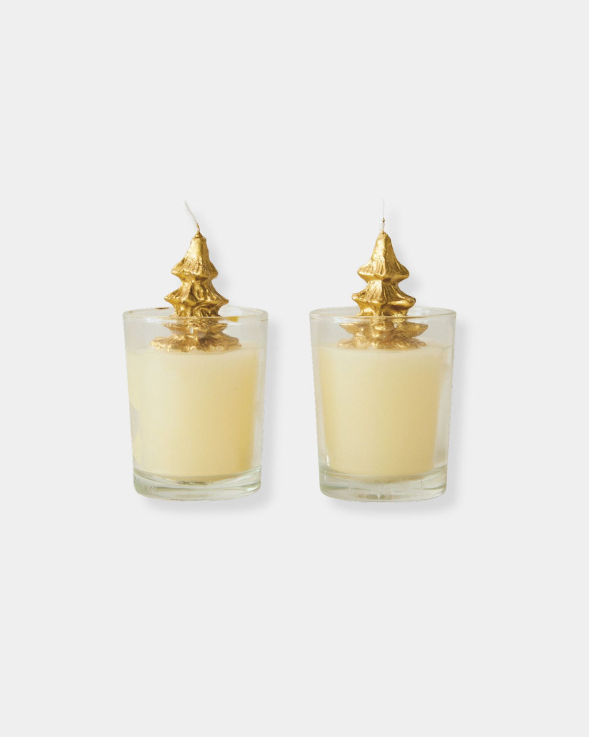 GOLD CHRISTMAS TREE CANDLE