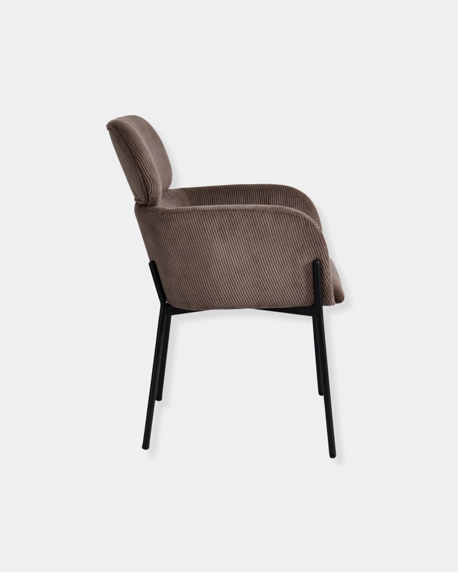 ALLEGRA DINING CHAIR - CORDUROY BROWN