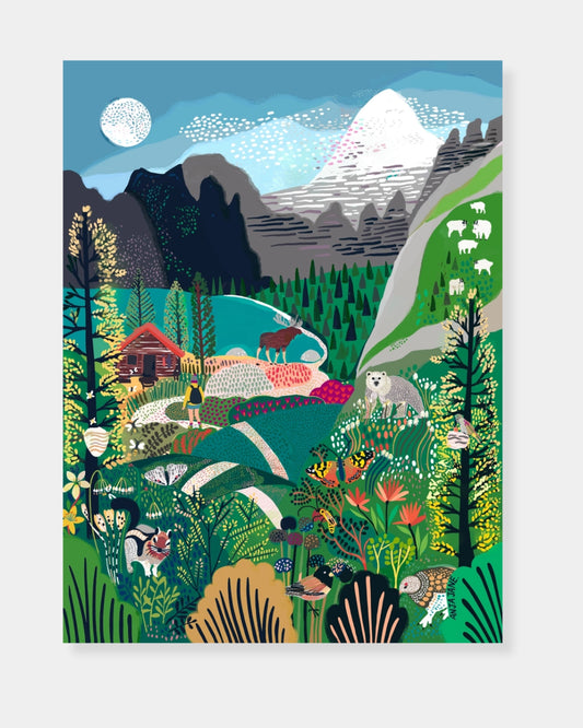 CANADIAN ROCKIES - 12x16 PRINT