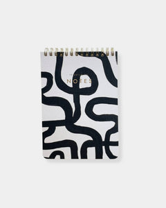 BLACK & WHITE SQUIGGLE JOTTER