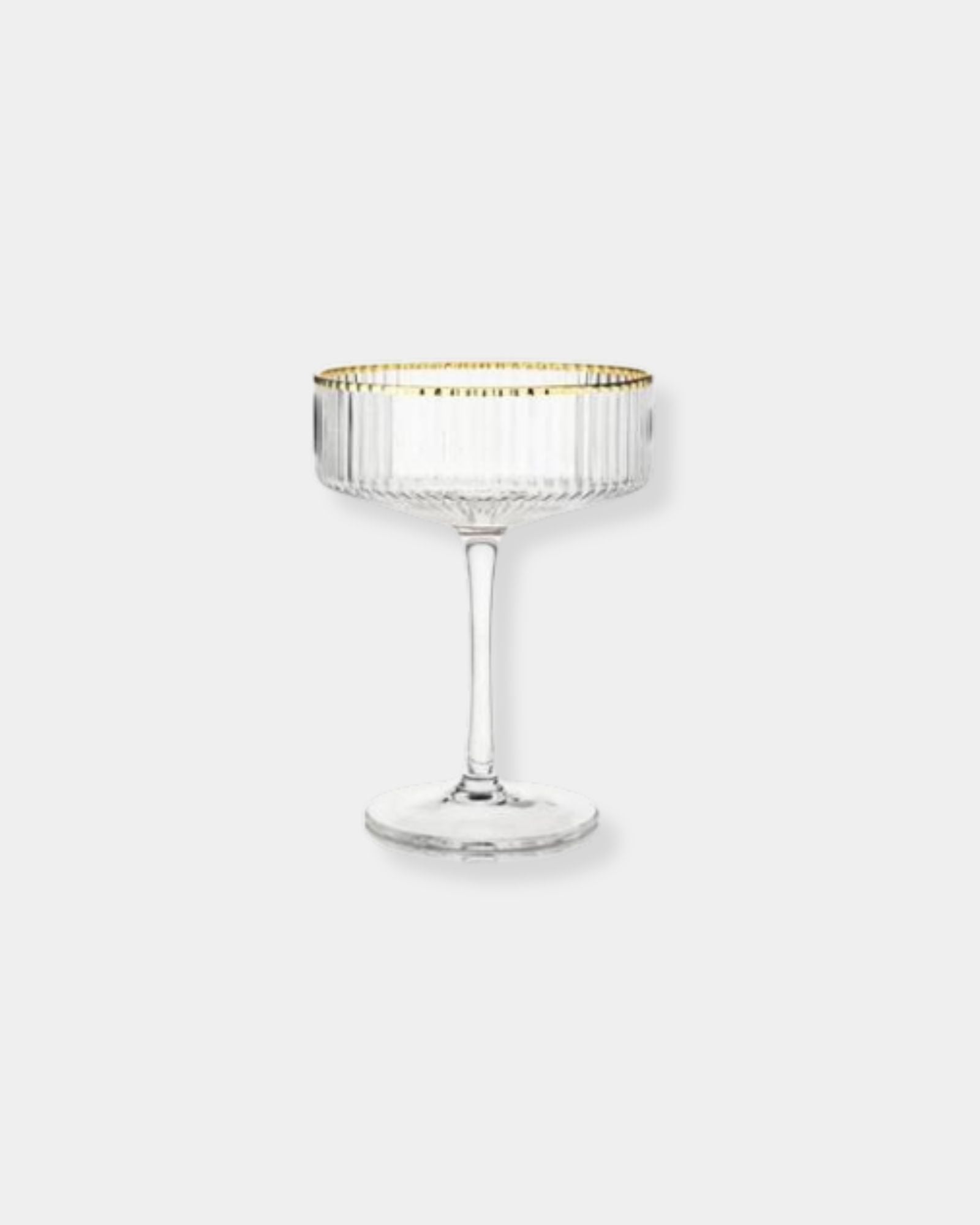 RIBBED CHAMPAGNE GLASS