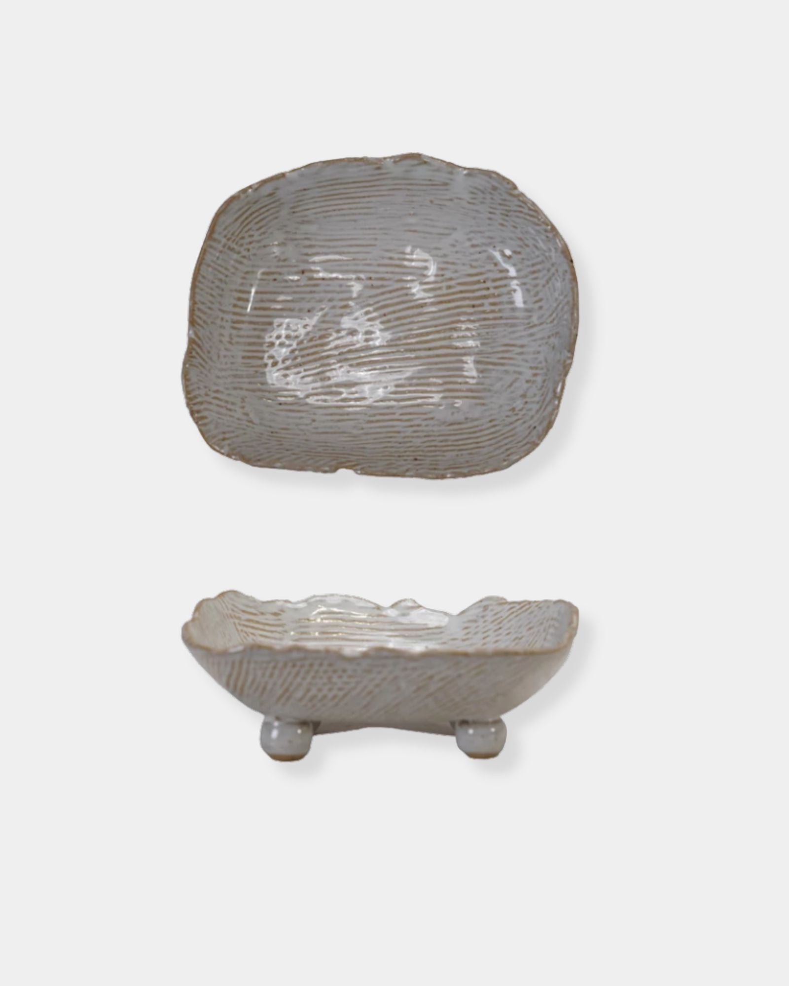 STONEWARE TRINKET DISH