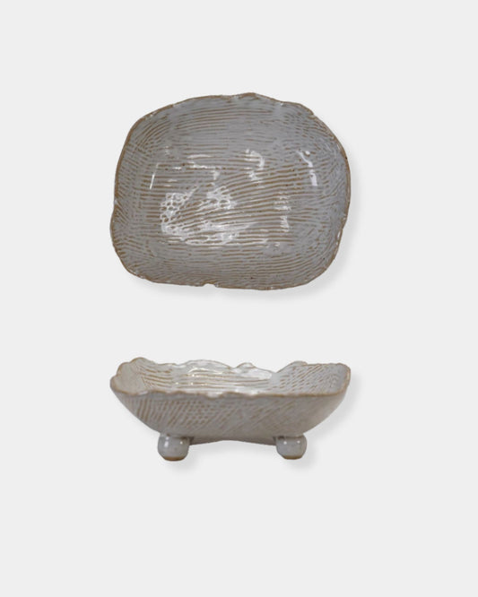 STONEWARE TRINKET DISH