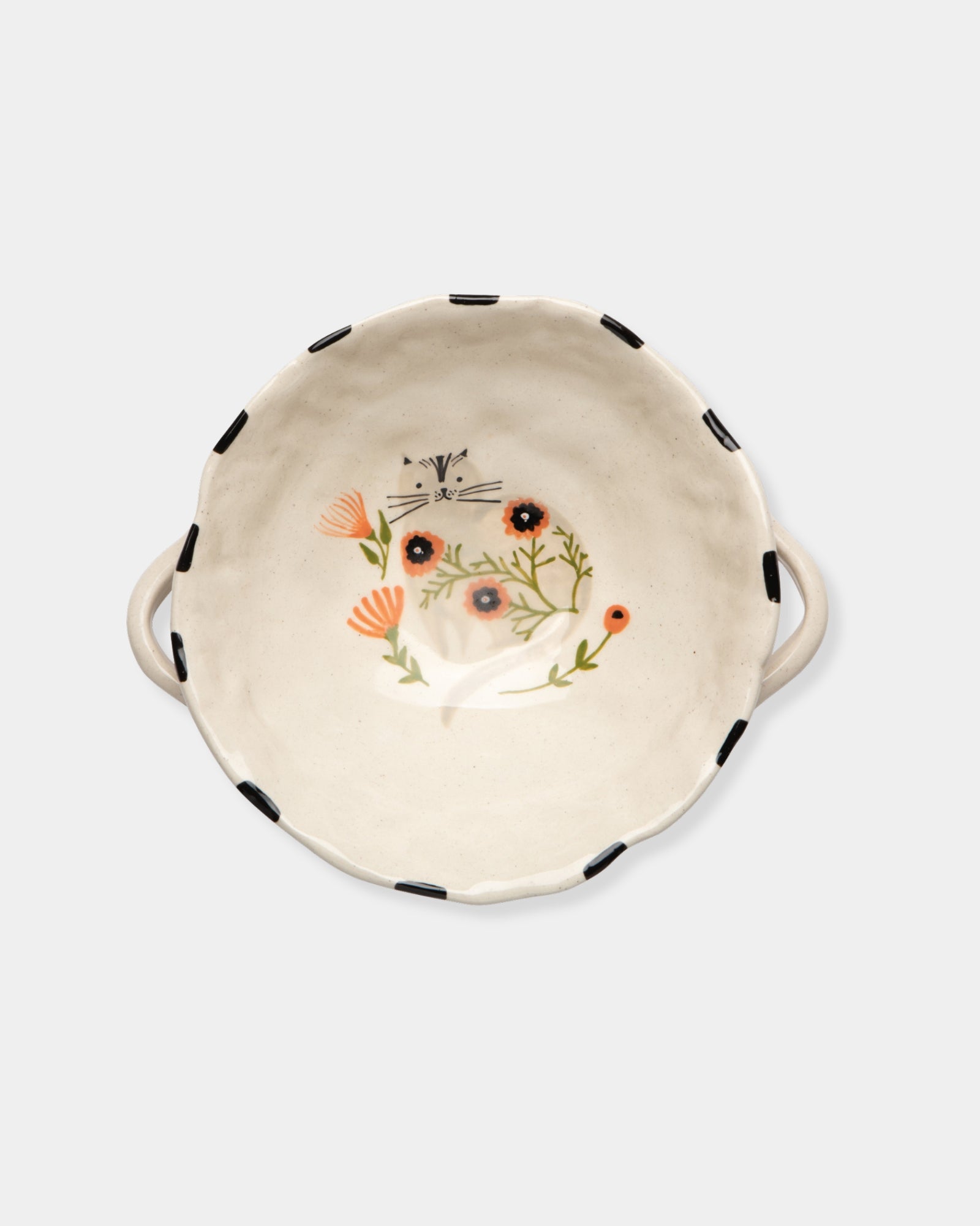 CATBLOOM FOOTED BOWL