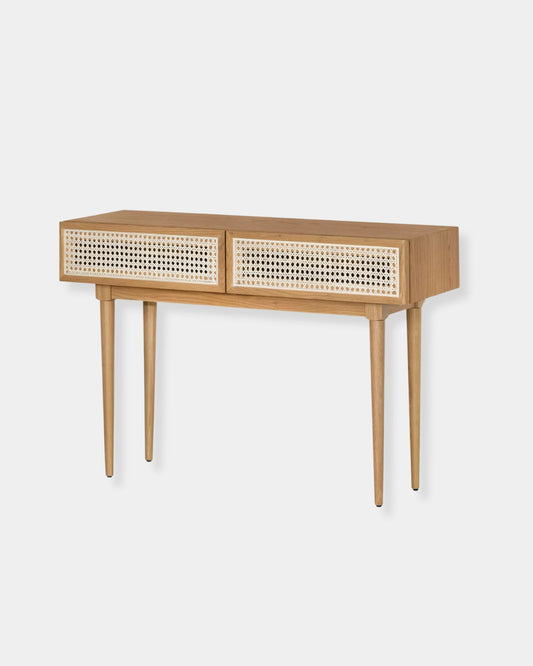 CANE CONSOLE TABLE