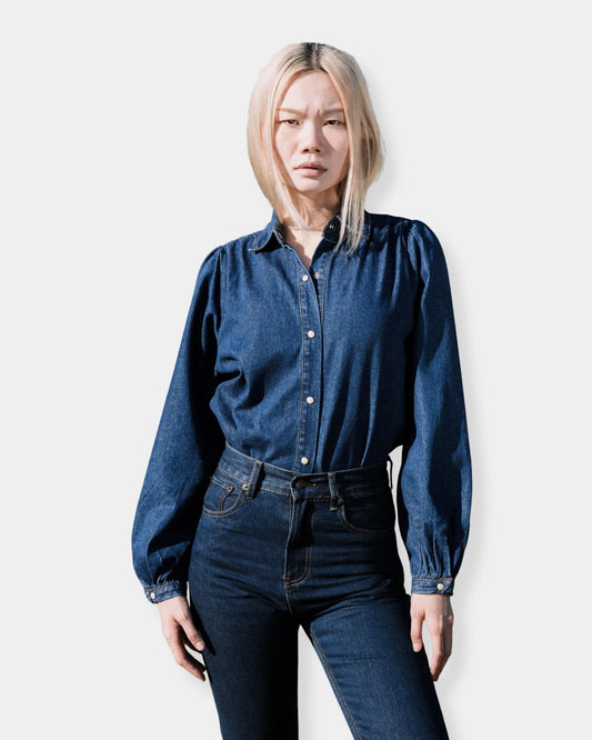 LOUISE SHIRT DARK BLUE