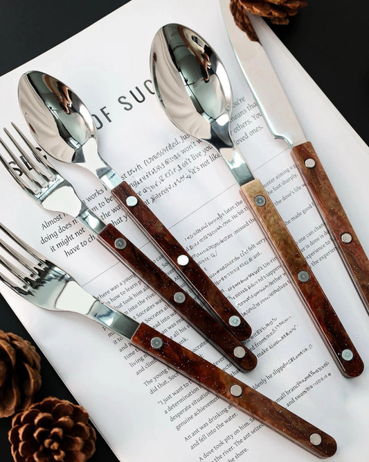 MODERN NEBULA FLATWARE - SET OF 10