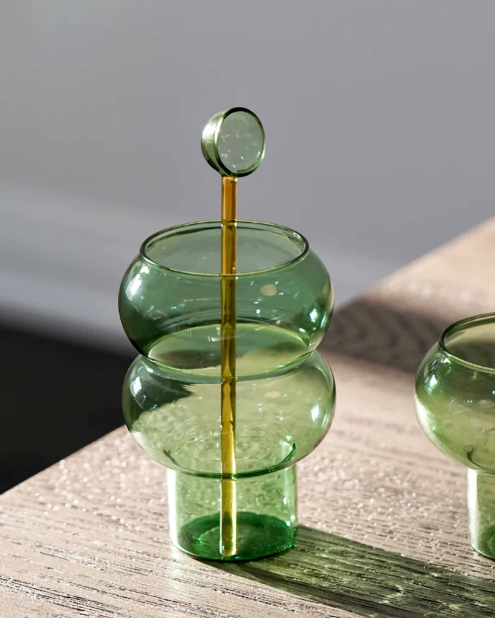 BUBBLE GLASS - GREEN