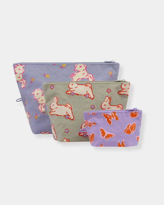 GO POUCH SET - SPRING ANIMALS