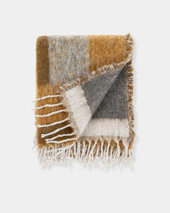 GEO JACQUARD THROW - AMBER