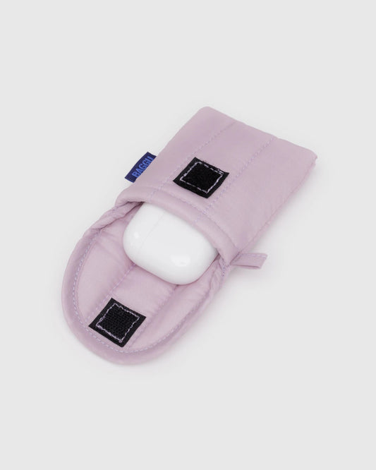 PUFFY EARBUDS CASE - DUSTY PINK
