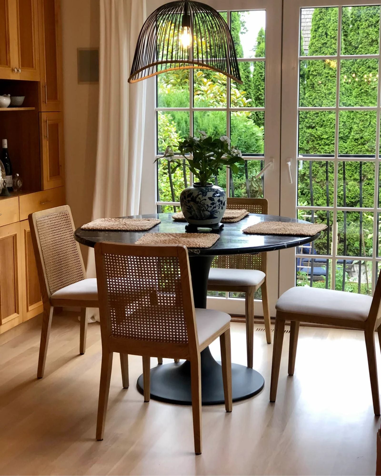 CANE CHAIR - OYSTER NATURAL