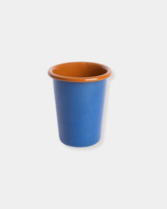 BLUE & BROWN TUMBLER 8oz