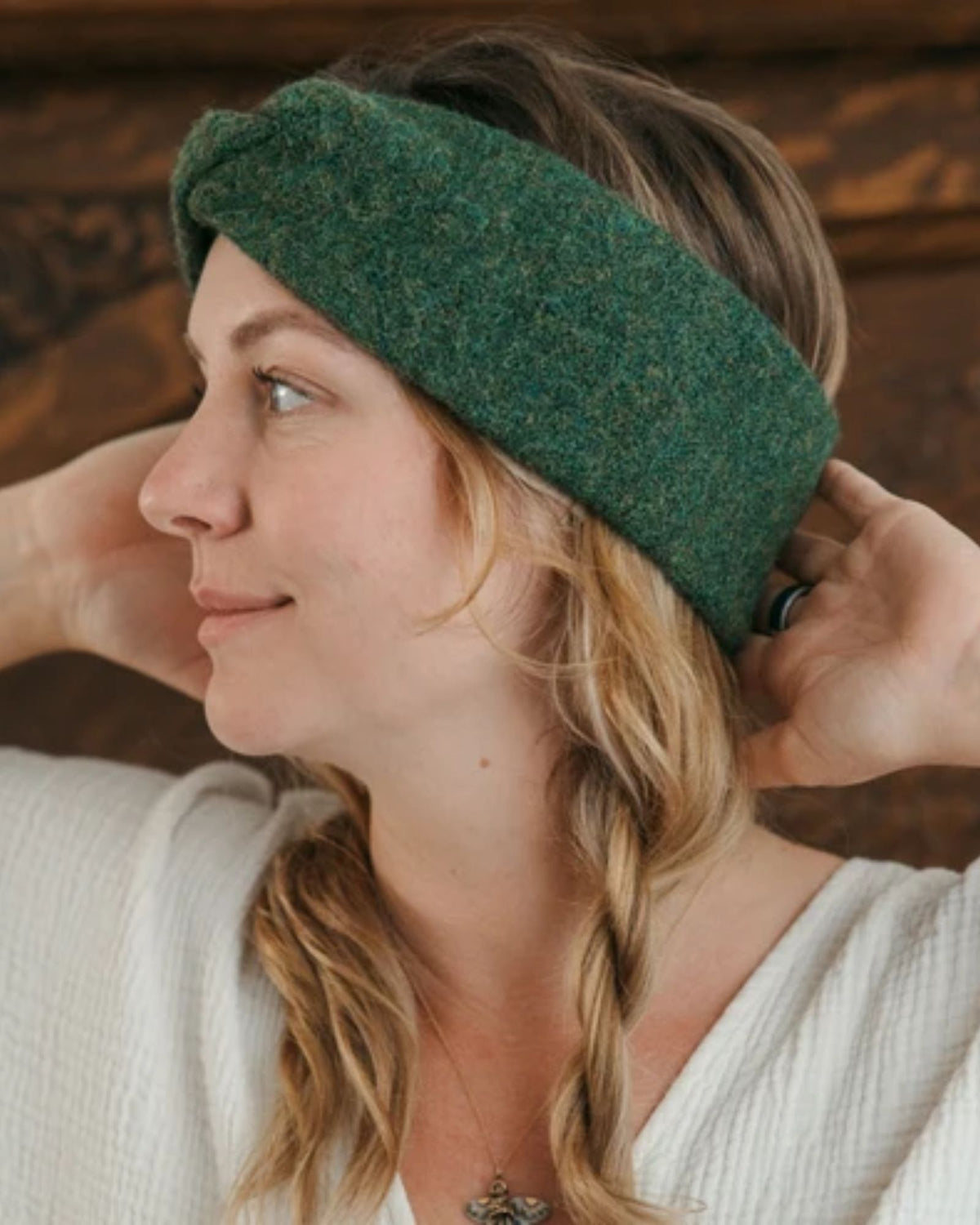TWISTED ALPACA HEADBAND - WOODLAND