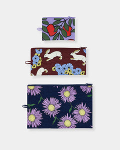 MEDIUM FLAT POUCH - NIGHT ORCHARD