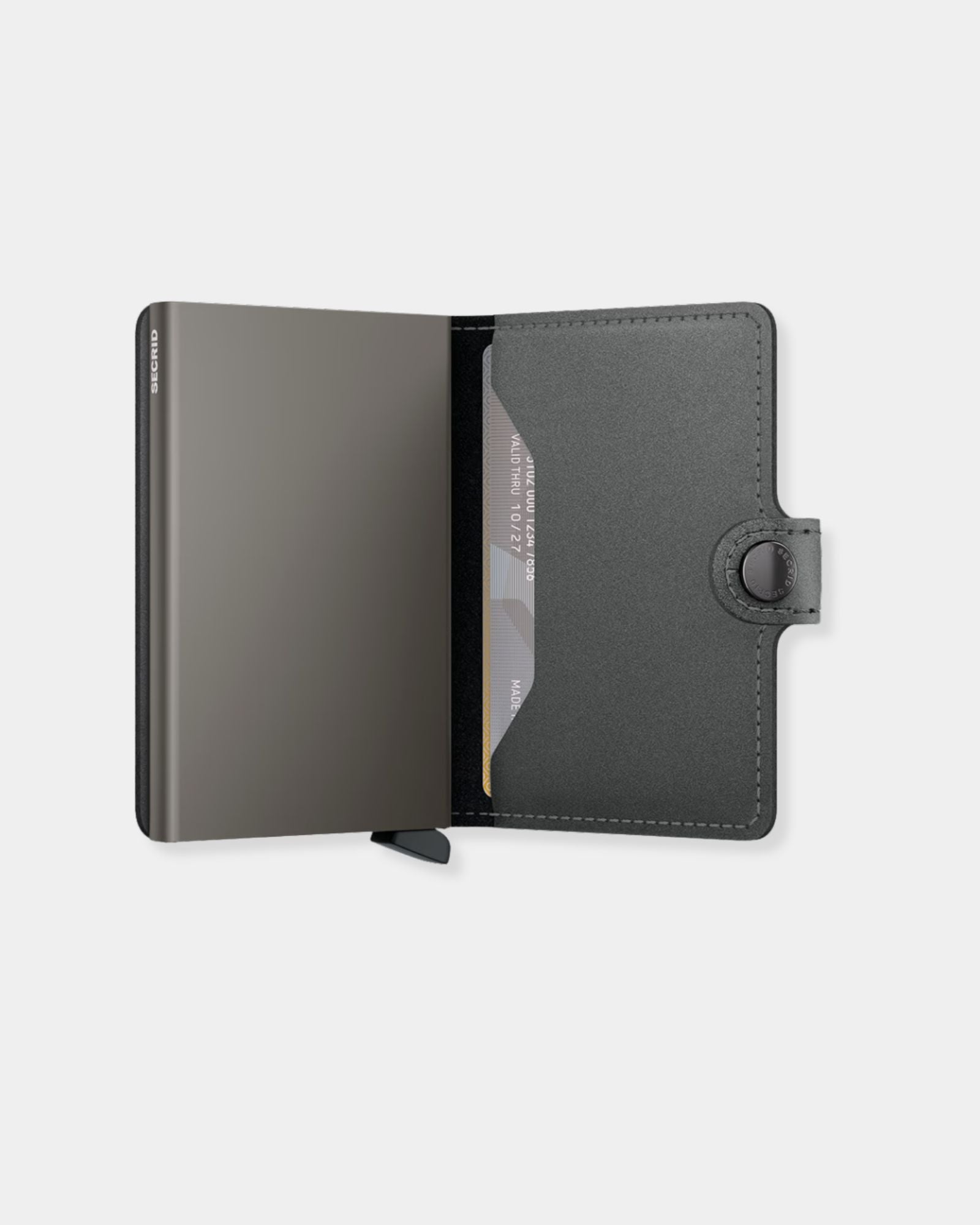 MINIWALLET MATTE SATIN - STEEL