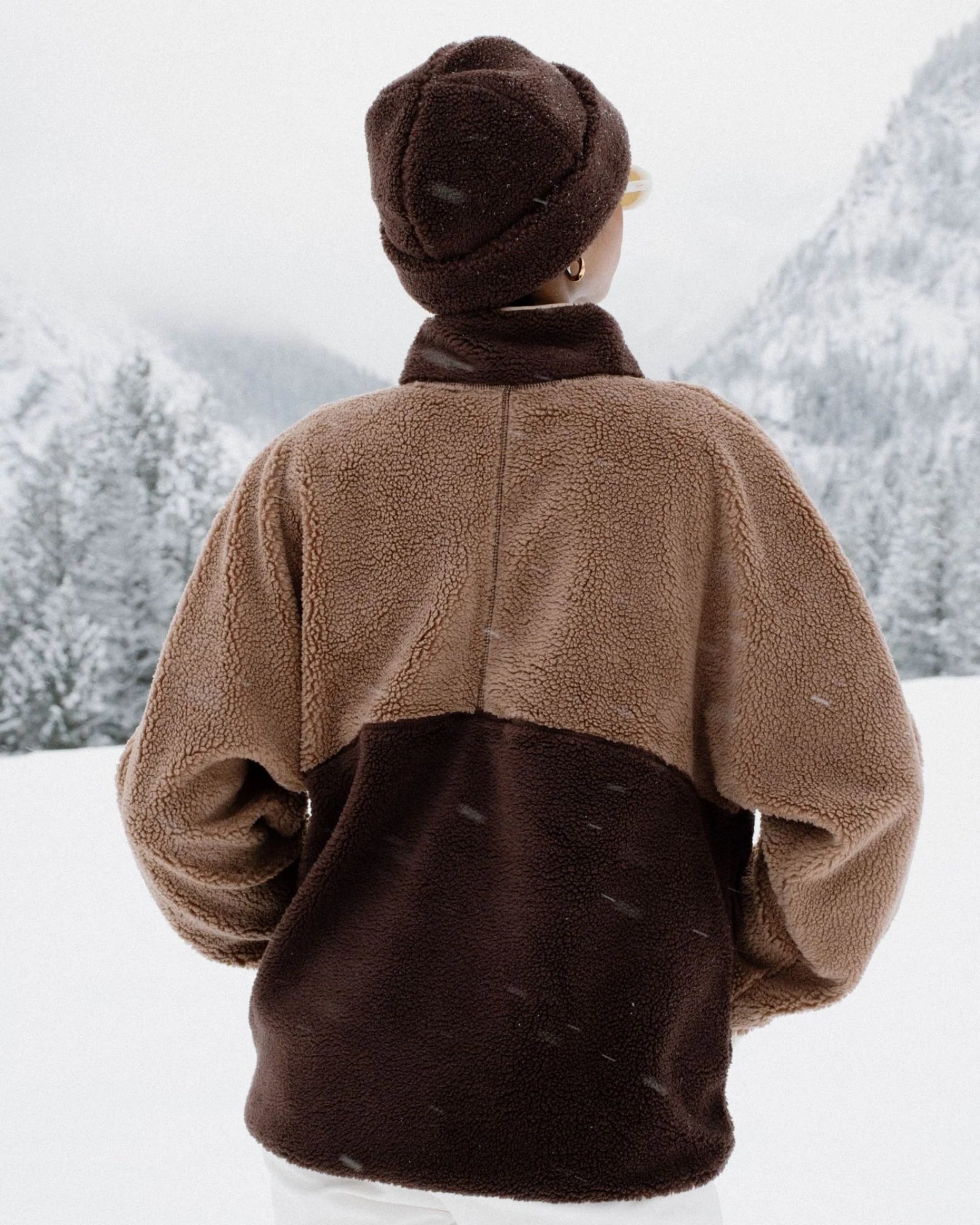 ALPINE SKI SWEATER - COFFEE BEAN