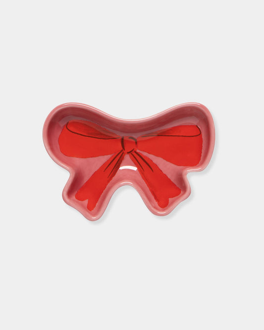 RED BOWTIQUE SHAPED DISH