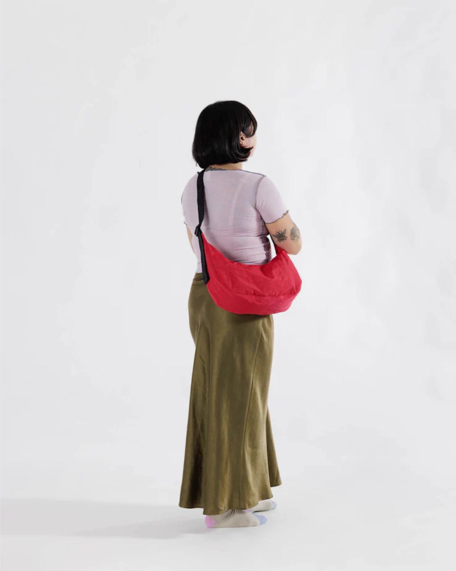 MEDIUM NYLON CRESCENT BAG