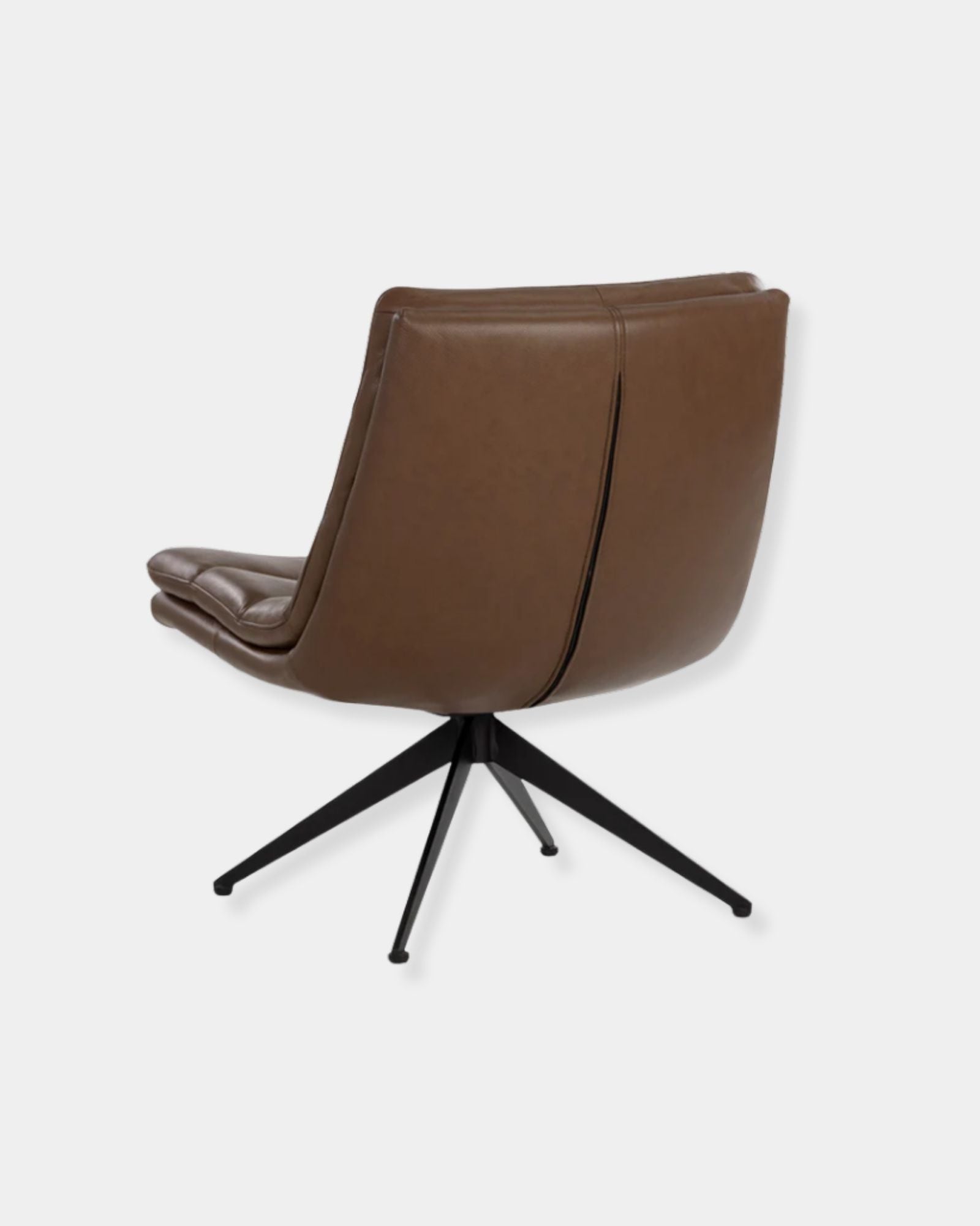 KELLER SWIVEL LOUNGE CHAIR - MAHOGANY