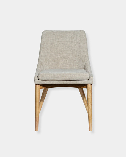 FRITZ SIDE CHAIR TAUPE NATURAL - SET OF 2