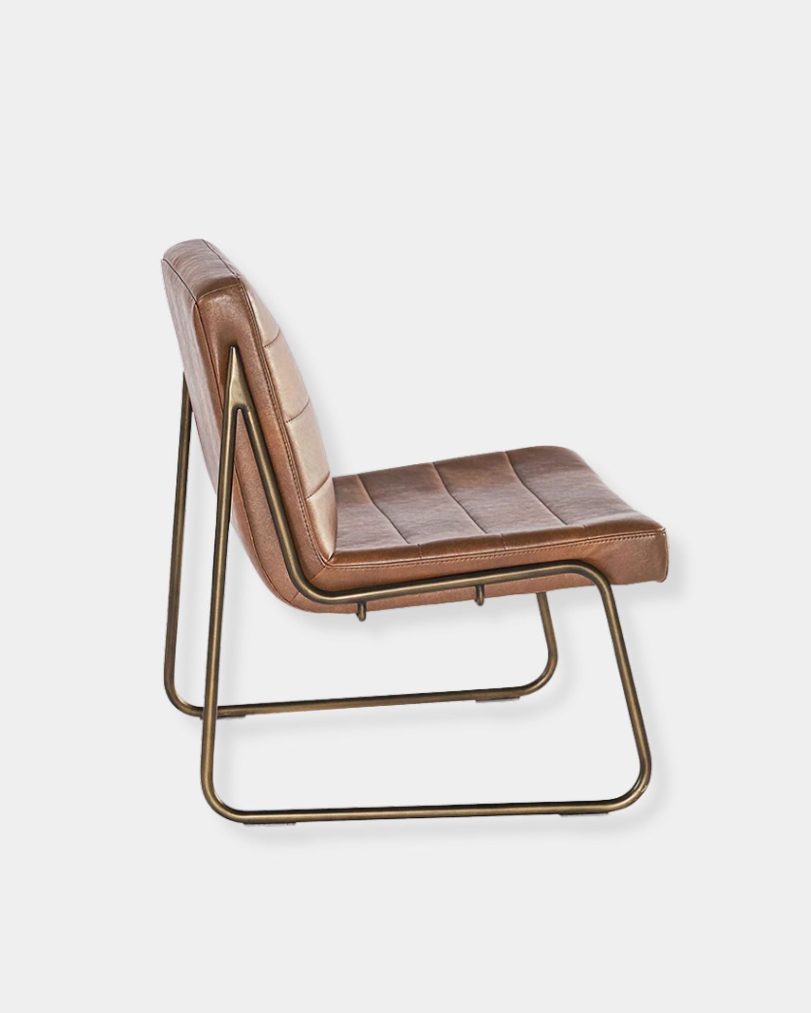 ANTON LOUNGE CHAIR - BRAVO COGNAC
