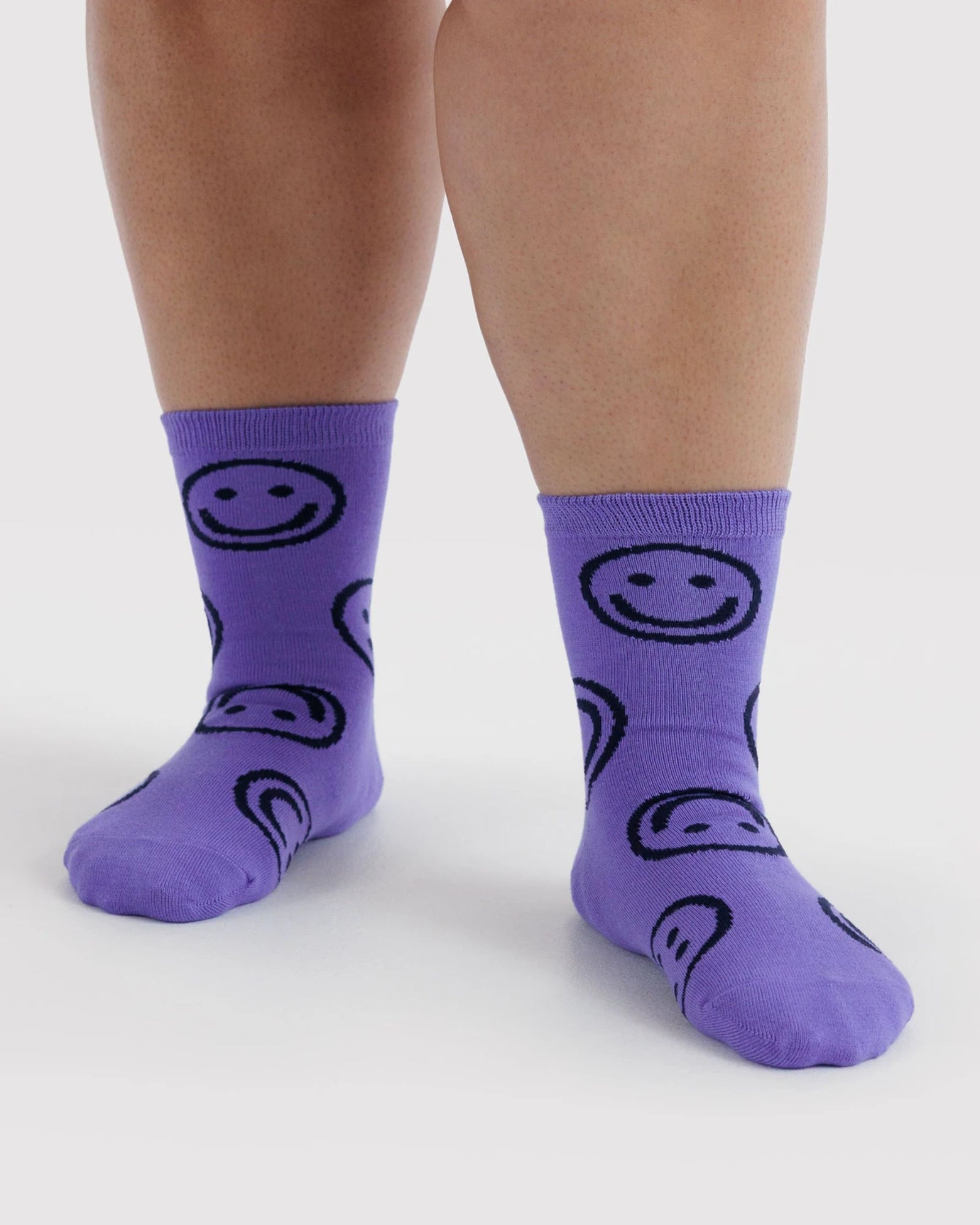 CREW SOCK - LAVENDER HAPPY