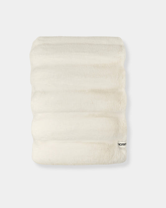 DIMENSIONAL FAUX FUR BLANKET - MOON