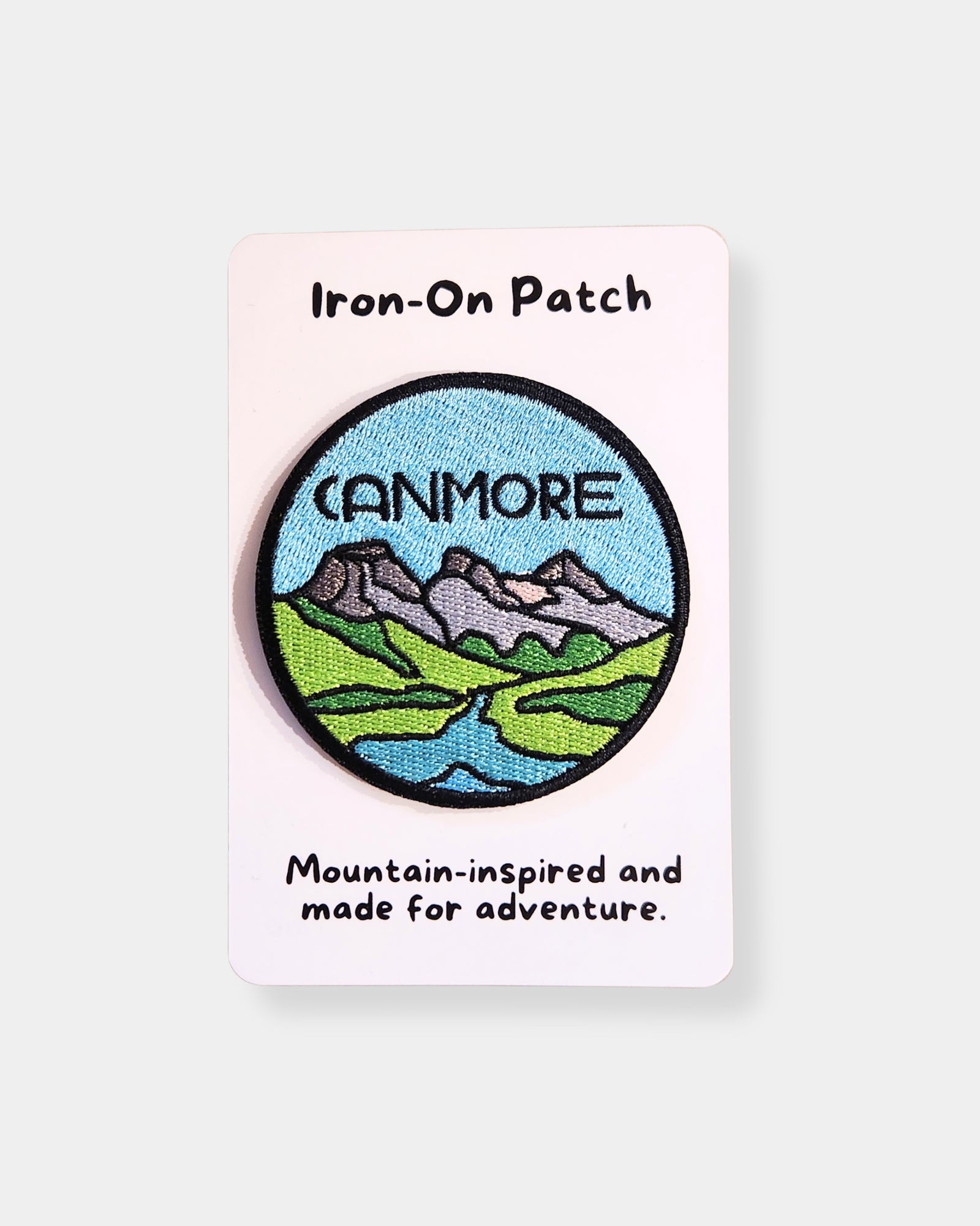 BLUE CANMORE - IRON ON PATCH