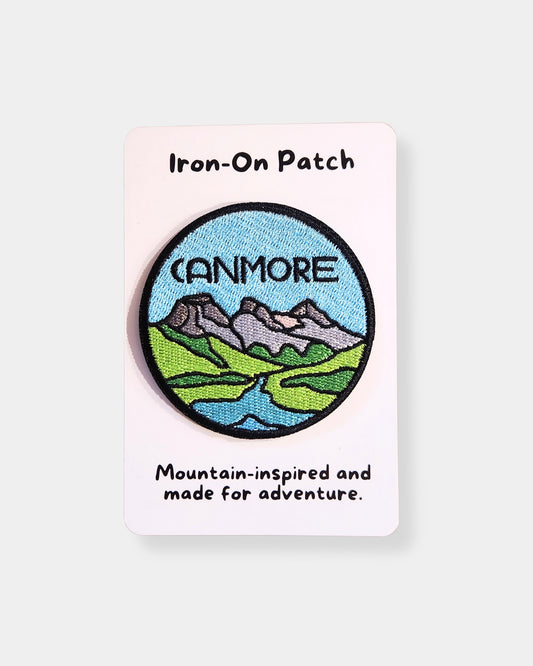 BLUE CANMORE - IRON ON PATCH
