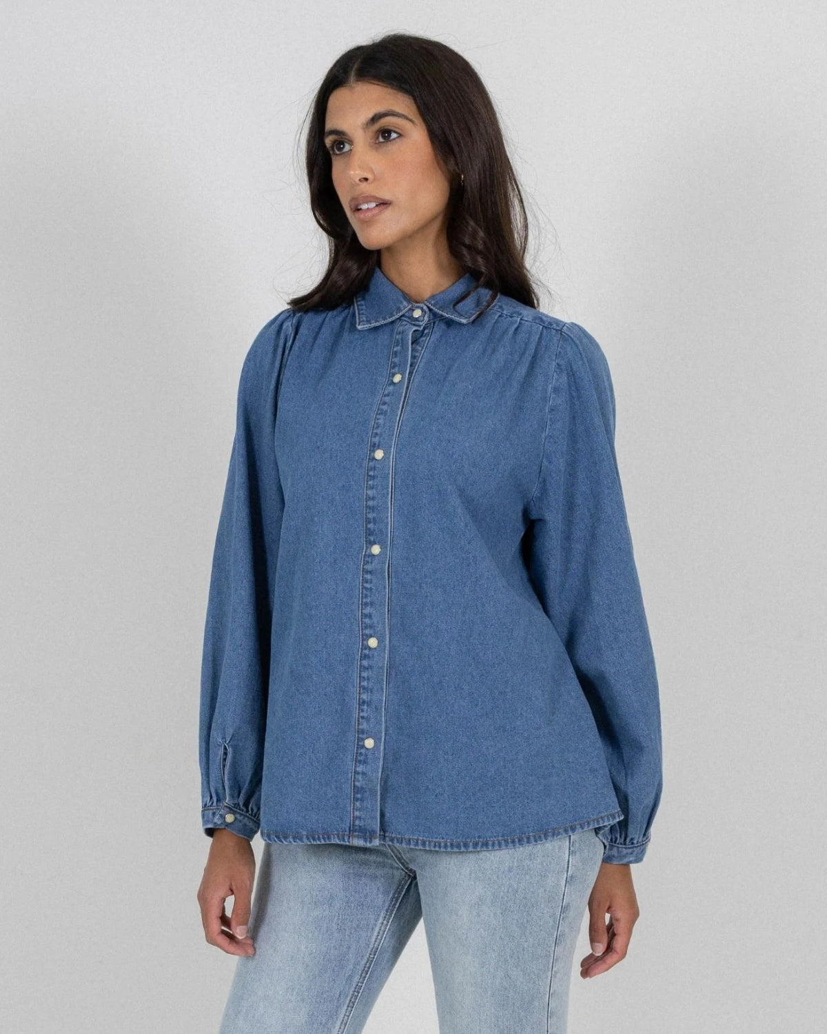 LOUISE SHIRT - LIGHT BLUE