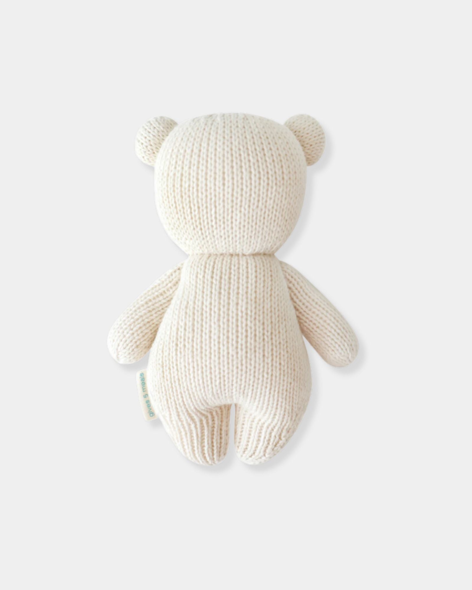 BABY POLAR BEAR - HAND KNIT DOLL