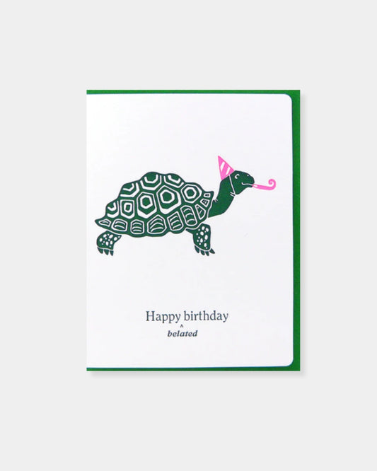 BELATED BIRTHDAY TURTLE - CARD