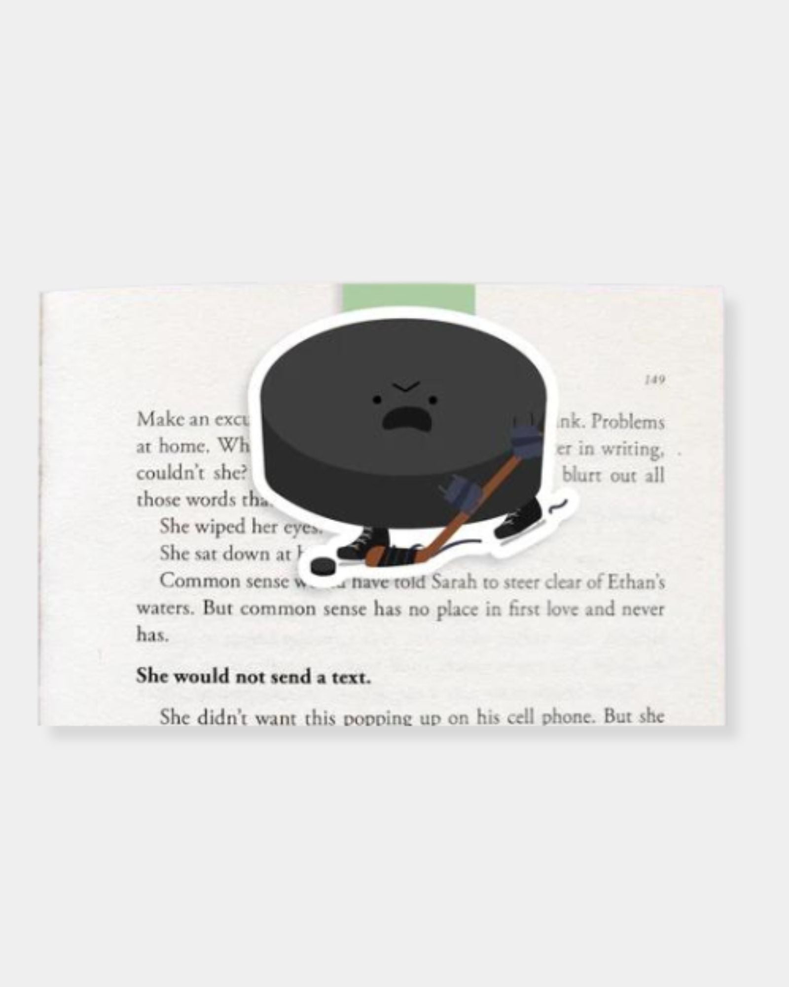 HOCKEY PUCK BOOKMARK