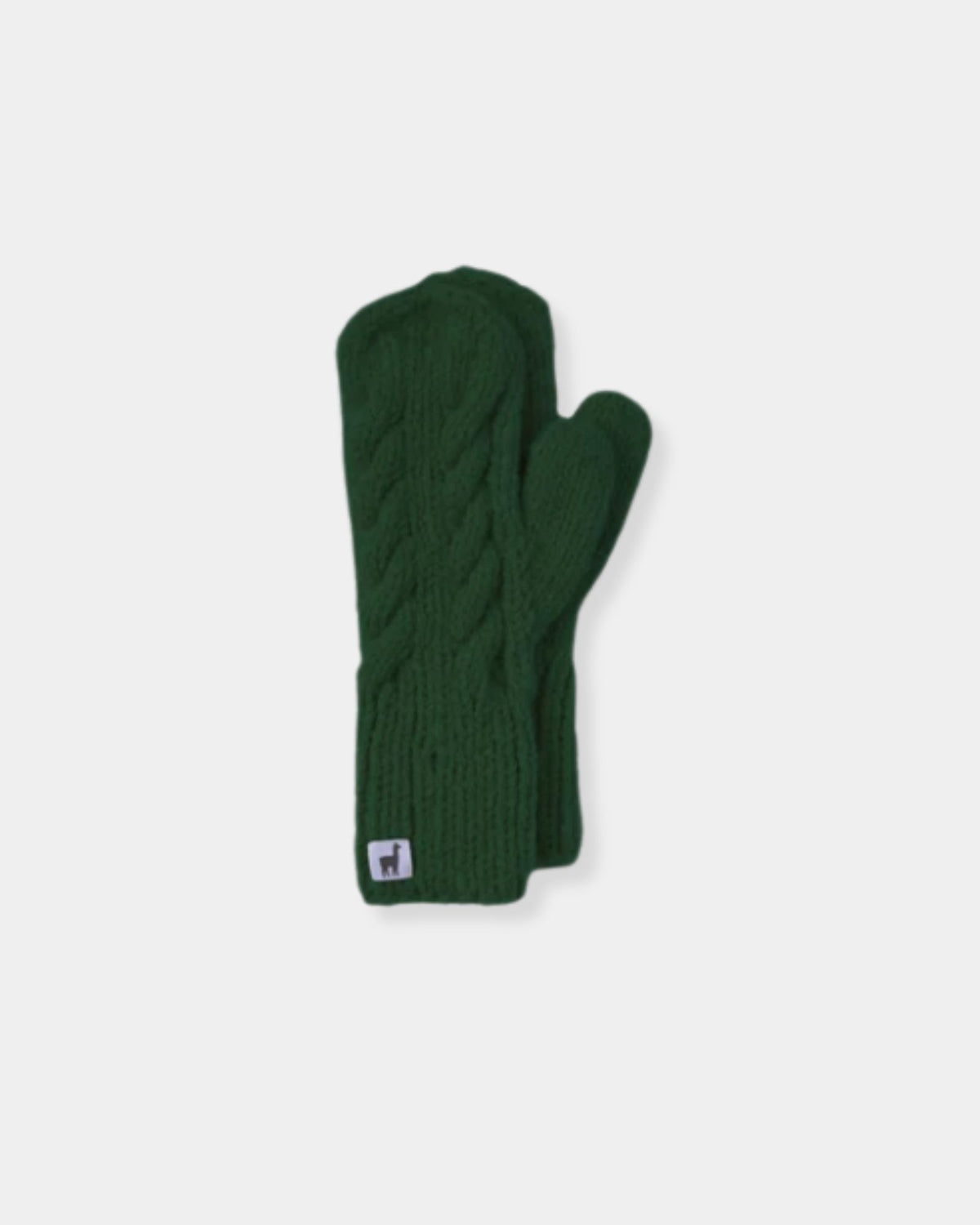HAND-KNIT ALPACA MITTENS - WOODLAND