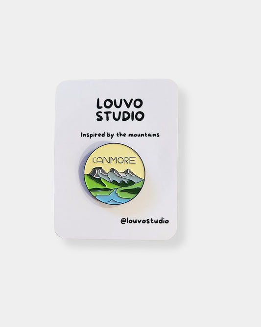 YELLOW CANMORE ENAMEL PIN