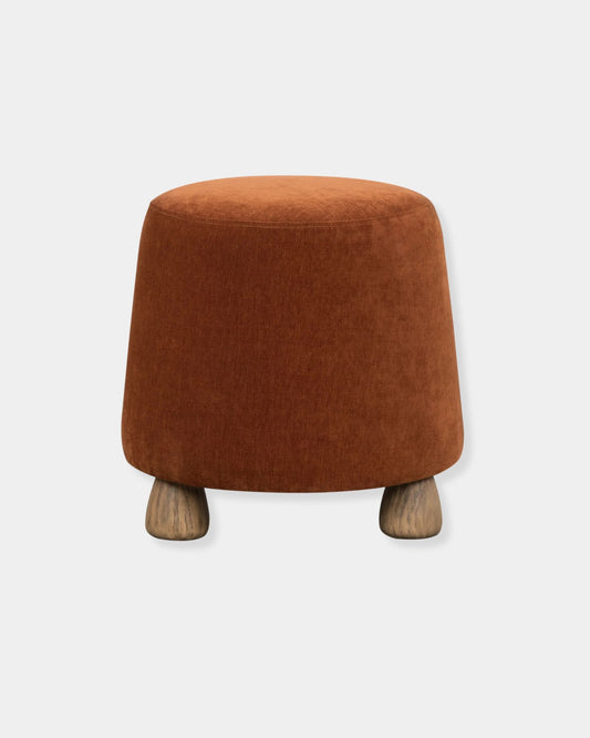 GISELLE OTTOMAN - TERRACOTTA CHENILLE