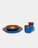 BLUE & BROWN DINNER PLATE